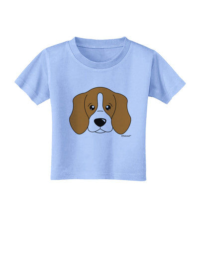 Cute Beagle Dog Toddler T-Shirt by TooLoud-Toddler T-Shirt-TooLoud-Aquatic-Blue-2T-Davson Sales