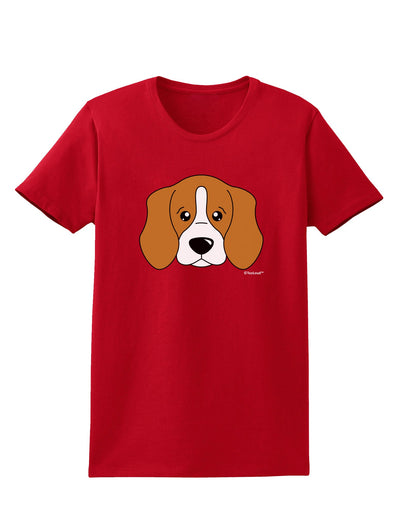 Cute Beagle Dog Womens Dark T-Shirt by TooLoud-Womens T-Shirt-TooLoud-Red-X-Small-Davson Sales