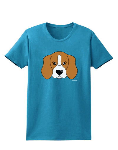 Cute Beagle Dog Womens Dark T-Shirt by TooLoud-Womens T-Shirt-TooLoud-Turquoise-X-Small-Davson Sales