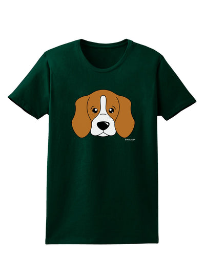 Cute Beagle Dog Womens Dark T-Shirt by TooLoud-Womens T-Shirt-TooLoud-Forest-Green-Small-Davson Sales