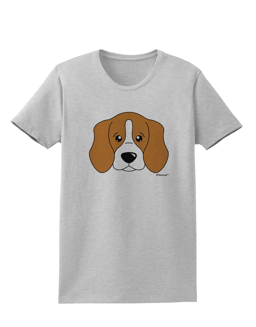 Cute Beagle Dog Womens T-Shirt by TooLoud-Womens T-Shirt-TooLoud-White-X-Small-Davson Sales