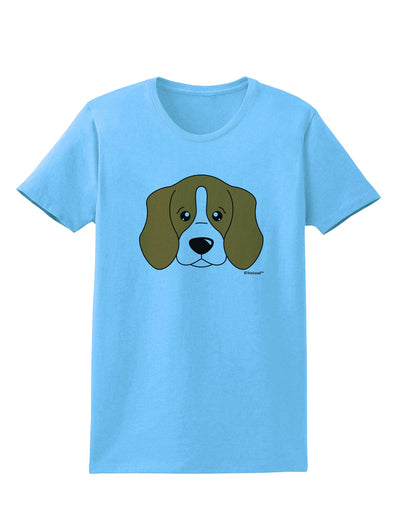 Cute Beagle Dog Womens T-Shirt by TooLoud-Womens T-Shirt-TooLoud-Aquatic-Blue-X-Small-Davson Sales