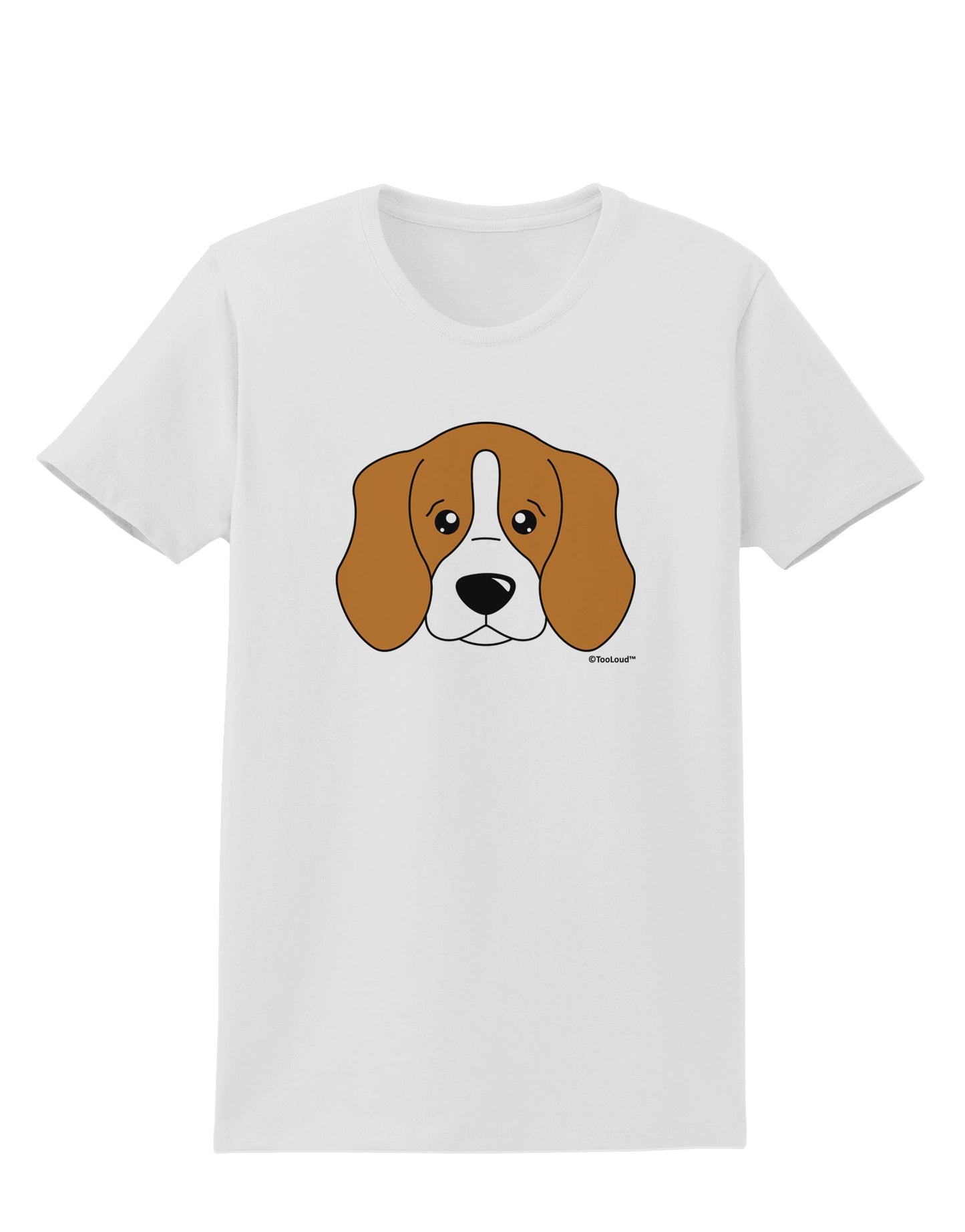Cute Beagle Dog Womens T-Shirt by TooLoud-Womens T-Shirt-TooLoud-White-X-Small-Davson Sales