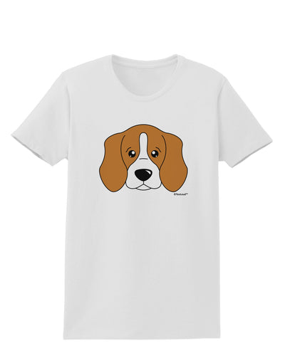 Cute Beagle Dog Womens T-Shirt by TooLoud-Womens T-Shirt-TooLoud-White-X-Small-Davson Sales