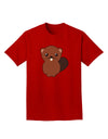 Cute Beaver Adult Dark T-Shirt-Mens T-Shirt-TooLoud-Red-Small-Davson Sales