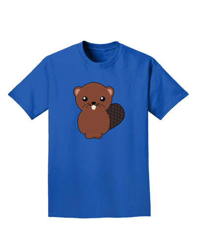 Cute Beaver Adult Dark T-Shirt-Mens T-Shirt-TooLoud-Royal-Blue-Small-Davson Sales