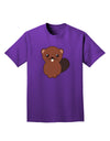 Cute Beaver Adult Dark T-Shirt-Mens T-Shirt-TooLoud-Purple-Small-Davson Sales