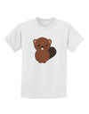 Cute Beaver Childrens T-Shirt-Childrens T-Shirt-TooLoud-White-X-Small-Davson Sales