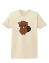 Cute Beaver Womens T-Shirt-Womens T-Shirt-TooLoud-Natural-X-Small-Davson Sales