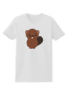 Cute Beaver Womens T-Shirt-Womens T-Shirt-TooLoud-White-X-Small-Davson Sales