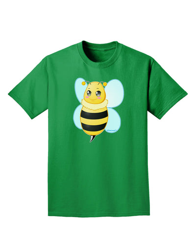 Cute Bee Adult Dark T-Shirt-Mens T-Shirt-TooLoud-Kelly-Green-Small-Davson Sales