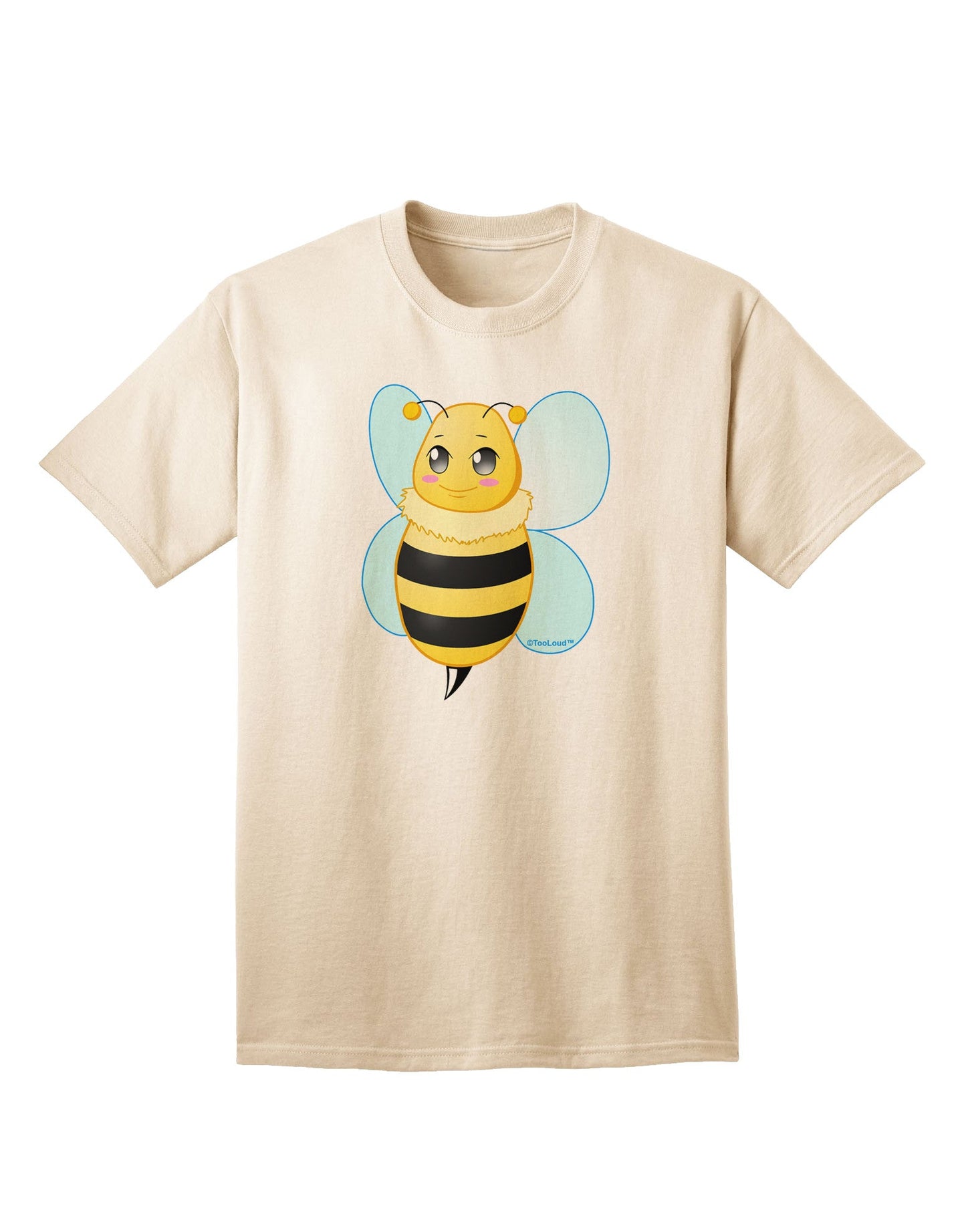 Cute Bee Adult T-Shirt-Mens T-Shirt-TooLoud-Natural-Small-Davson Sales