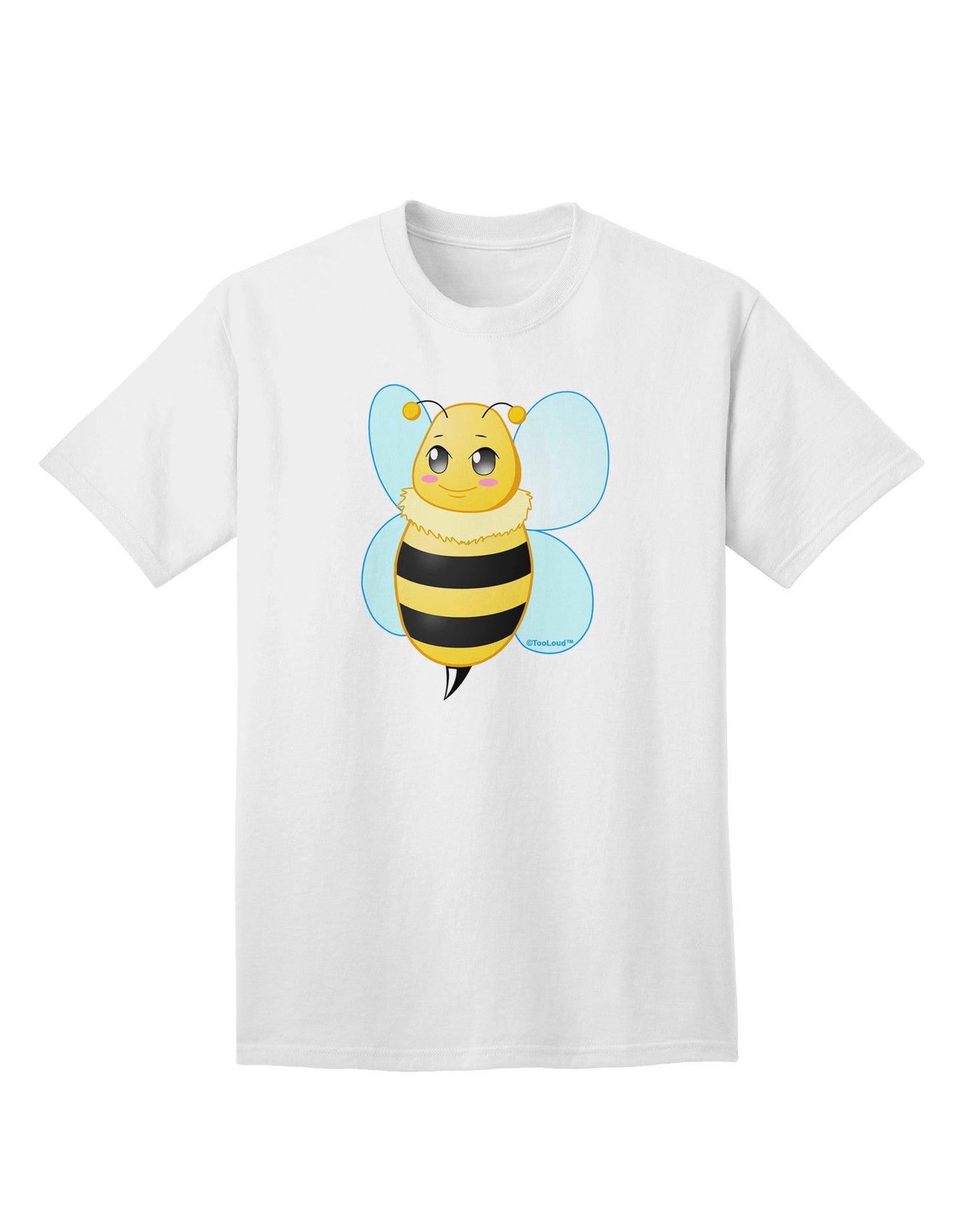 Cute Bee Adult T-Shirt-Mens T-Shirt-TooLoud-White-Small-Davson Sales