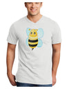 Cute Bee Adult V-Neck T-shirt-Mens V-Neck T-Shirt-TooLoud-White-Small-Davson Sales