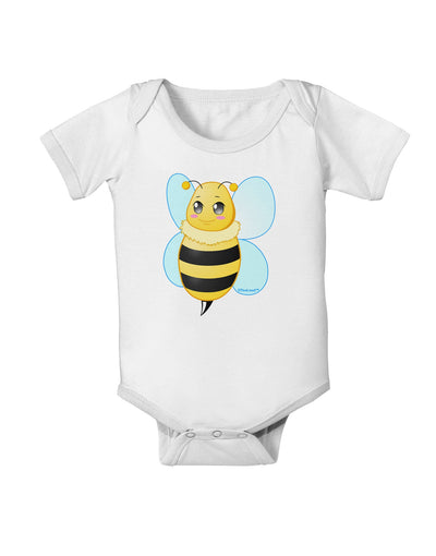 Cute Bee Baby Romper Bodysuit-Baby Romper-TooLoud-White-06-Months-Davson Sales