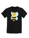 Cute Bee Childrens Dark T-Shirt-Childrens T-Shirt-TooLoud-Black-X-Small-Davson Sales