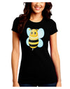 Cute Bee Juniors Crew Dark T-Shirt-T-Shirts Juniors Tops-TooLoud-Black-Juniors Fitted Small-Davson Sales