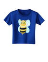 Cute Bee Toddler T-Shirt Dark-Toddler T-Shirt-TooLoud-Royal-Blue-2T-Davson Sales