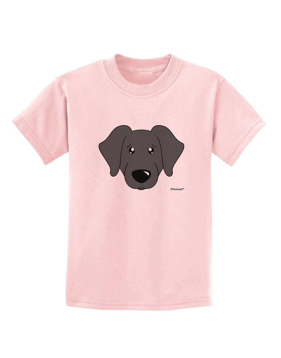 Cute Black Labrador Retriever Dog Childrens T-Shirt by TooLoud-Childrens T-Shirt-TooLoud-White-X-Small-Davson Sales