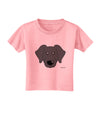 Cute Black Labrador Retriever Dog Toddler T-Shirt by TooLoud-Toddler T-Shirt-TooLoud-Candy-Pink-2T-Davson Sales