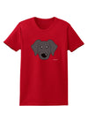 Cute Black Labrador Retriever Dog Womens Dark T-Shirt by TooLoud-Womens T-Shirt-TooLoud-Red-X-Small-Davson Sales