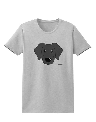 Cute Black Labrador Retriever Dog Womens T-Shirt by TooLoud-Womens T-Shirt-TooLoud-AshGray-X-Small-Davson Sales