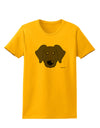 Cute Black Labrador Retriever Dog Womens T-Shirt by TooLoud-Womens T-Shirt-TooLoud-Gold-X-Small-Davson Sales