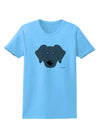 Cute Black Labrador Retriever Dog Womens T-Shirt by TooLoud-Womens T-Shirt-TooLoud-Aquatic-Blue-X-Small-Davson Sales