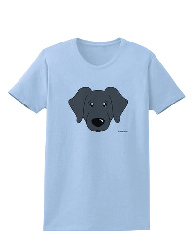 Cute Black Labrador Retriever Dog Womens T-Shirt by TooLoud-Womens T-Shirt-TooLoud-Light-Blue-X-Small-Davson Sales