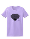 Cute Black Labrador Retriever Dog Womens T-Shirt by TooLoud-Womens T-Shirt-TooLoud-Lavender-X-Small-Davson Sales