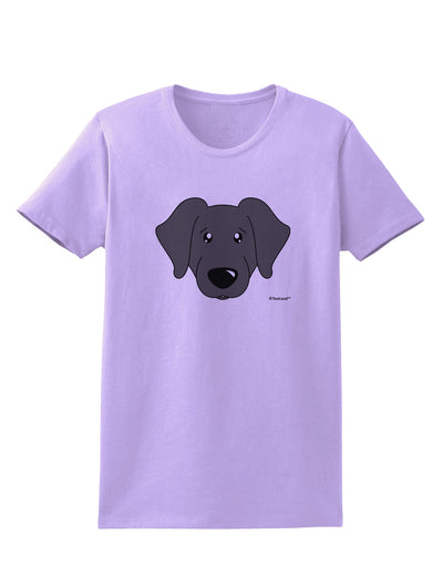 Cute Black Labrador Retriever Dog Womens T-Shirt by TooLoud-Womens T-Shirt-TooLoud-Lavender-X-Small-Davson Sales