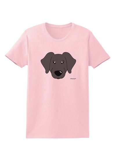 Cute Black Labrador Retriever Dog Womens T-Shirt by TooLoud-Womens T-Shirt-TooLoud-PalePink-X-Small-Davson Sales