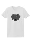 Cute Black Labrador Retriever Dog Womens T-Shirt by TooLoud-Womens T-Shirt-TooLoud-White-X-Small-Davson Sales