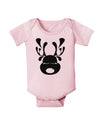 Cute Black Reindeer Face Christmas Baby Romper Bodysuit-Baby Romper-TooLoud-Light-Pink-06-Months-Davson Sales