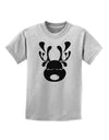 Cute Black Reindeer Face Christmas Childrens T-Shirt-Childrens T-Shirt-TooLoud-AshGray-X-Small-Davson Sales