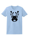 Cute Black Reindeer Face Christmas Womens T-Shirt-Womens T-Shirt-TooLoud-Light-Blue-X-Small-Davson Sales