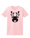 Cute Black Reindeer Face Christmas Womens T-Shirt-Womens T-Shirt-TooLoud-PalePink-X-Small-Davson Sales