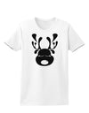 Cute Black Reindeer Face Christmas Womens T-Shirt-Womens T-Shirt-TooLoud-White-X-Small-Davson Sales