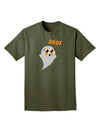 Cute Boo Ghost Adult Dark T-Shirt-Mens T-Shirt-TooLoud-Military-Green-Small-Davson Sales