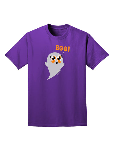 Cute Boo Ghost Adult Dark T-Shirt-Mens T-Shirt-TooLoud-Purple-Small-Davson Sales