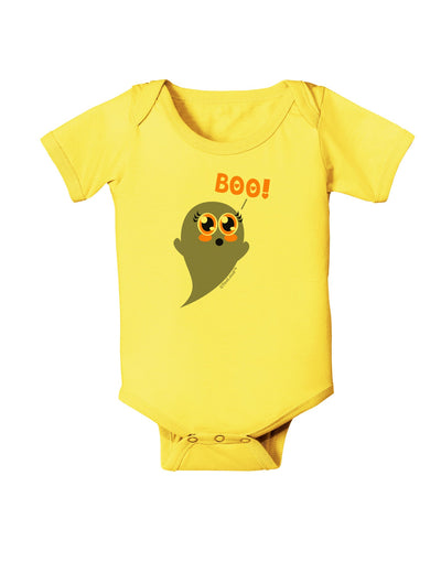 Cute Boo Ghost Baby Romper Bodysuit-Baby Romper-TooLoud-Yellow-06-Months-Davson Sales