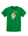 Cute Boo Ghost Childrens Dark T-Shirt-Childrens T-Shirt-TooLoud-Kelly-Green-X-Small-Davson Sales