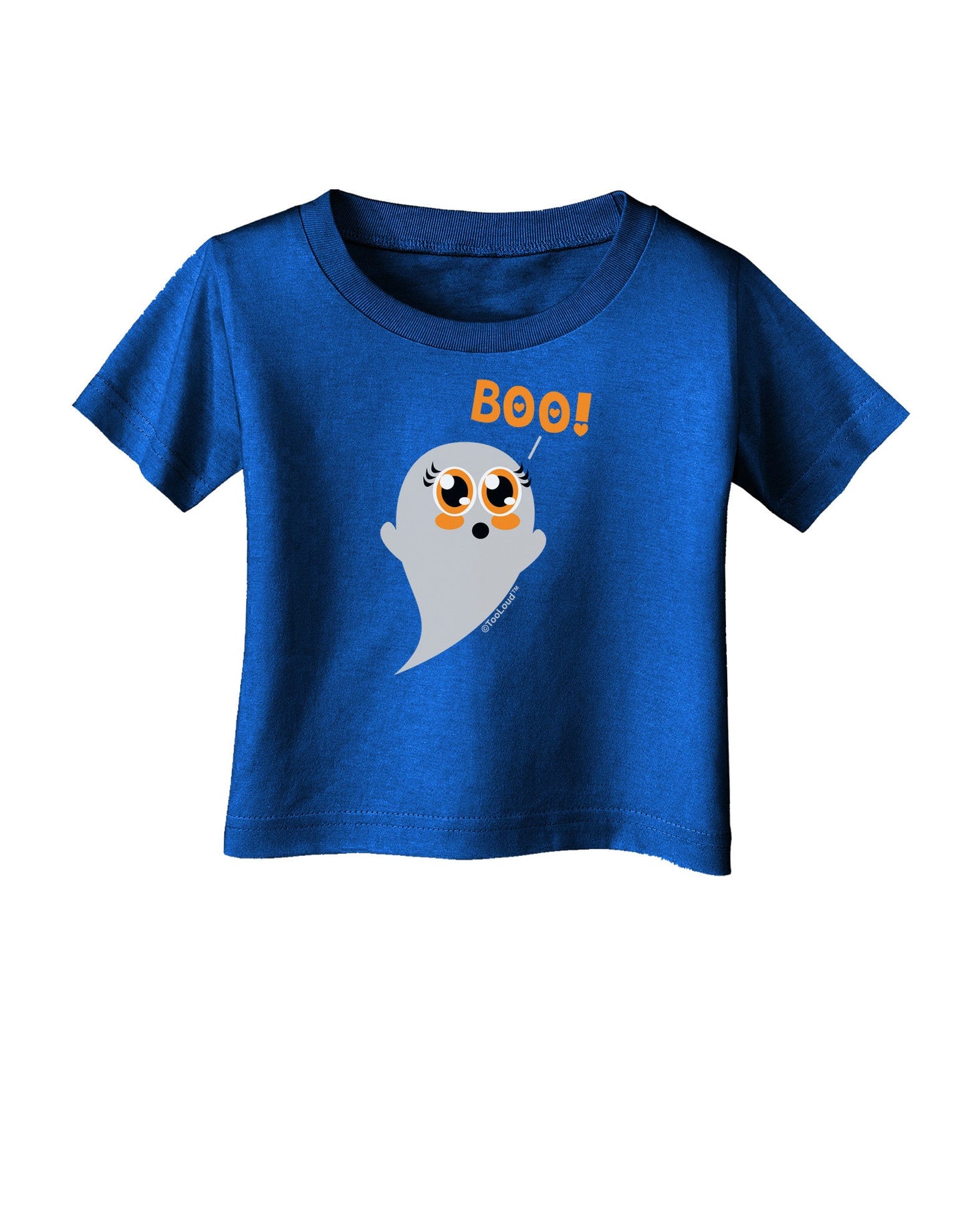 Cute Boo Ghost Infant T-Shirt Dark-Infant T-Shirt-TooLoud-Royal-Blue-06-Months-Davson Sales