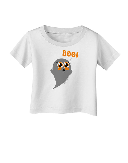 Cute Boo Ghost Infant T-Shirt-Infant T-Shirt-TooLoud-White-06-Months-Davson Sales
