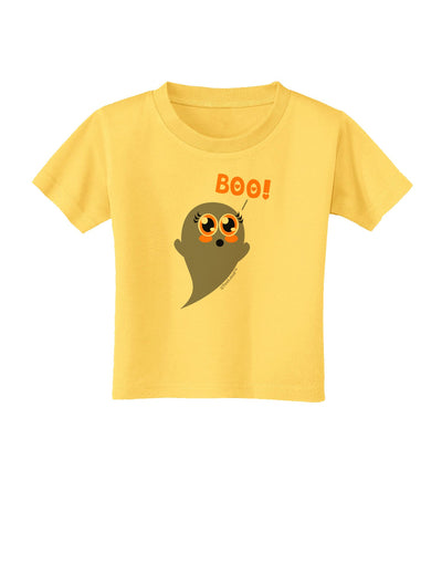 Cute Boo Ghost Toddler T-Shirt-Toddler T-Shirt-TooLoud-Yellow-2T-Davson Sales