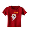 Cute Boo Ghost Toddler T-Shirt Dark-Toddler T-Shirt-TooLoud-Red-2T-Davson Sales