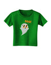 Cute Boo Ghost Toddler T-Shirt Dark-Toddler T-Shirt-TooLoud-Clover-Green-2T-Davson Sales