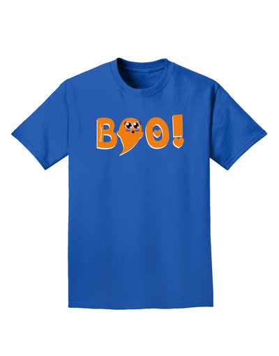 Cute Boo Text Orange Adult Dark T-Shirt-Mens T-Shirt-TooLoud-Royal-Blue-Small-Davson Sales