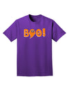 Cute Boo Text Orange Adult Dark T-Shirt-Mens T-Shirt-TooLoud-Purple-Small-Davson Sales