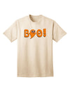 Cute Boo Text Orange Adult T-Shirt-Mens T-Shirt-TooLoud-Natural-Small-Davson Sales